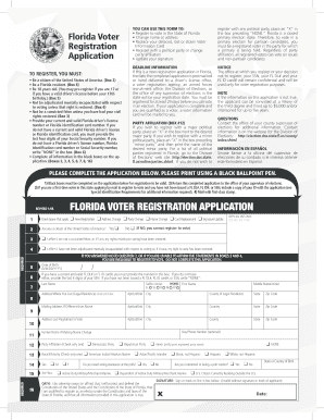 Florida Voter Registration Application