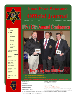 IPA Official Journal November 2014 - Illinois Police Association - ipacops