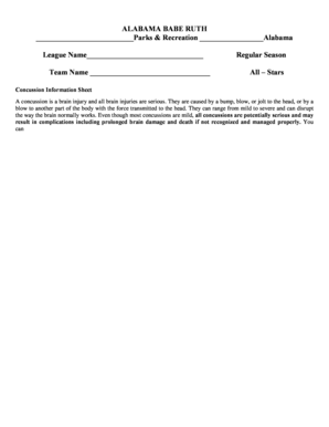 Sample waiver for parents consent - FPRD Parent - Child Concussion Waiver