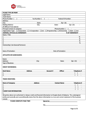 Business Loan Application Form