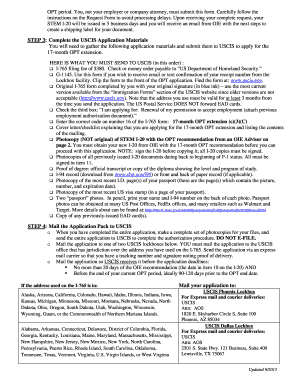 17-Month STEM OPT Extension Request Form