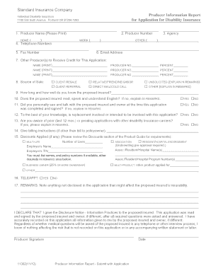 Standard Insurance Company Disability Insurance Application