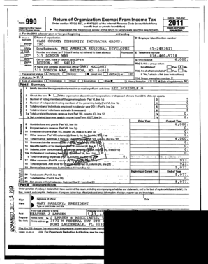 IRS Form 990 for Nonprofit Organizations