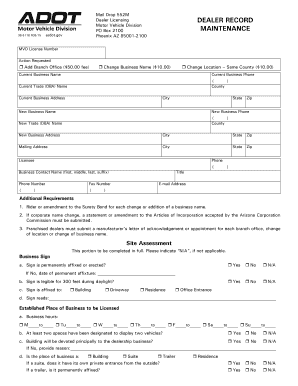 Commercial vehicle maintenance checklist pdf - Dealer Record Maintenance - azdot