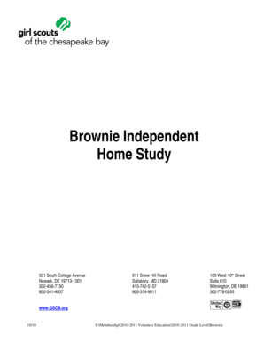 Brownie Girl Scout Home Study Review