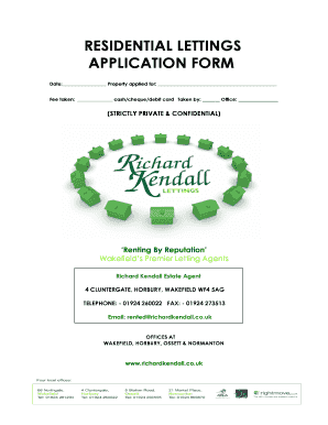 Residential Tenancy Application Form