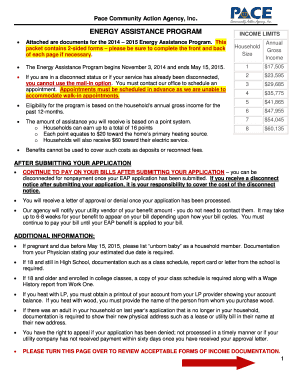 Energy Assistance Program Application