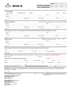 American Heart Association Unofficial Satellite Event Application