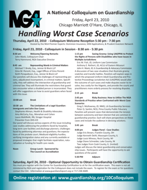 Handling Worst Case Scenarios - Illinois Guardianship Association - illinoisguardianship