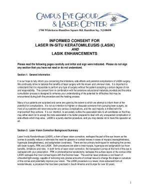 Informed Consent for LASIK Surgery