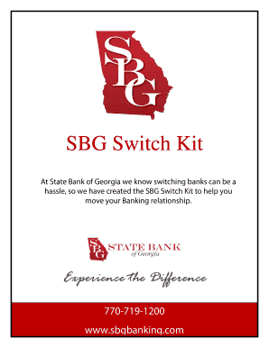 State Bank of Georgia Switch Kit