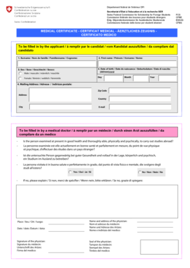 Medical Certificate for Foreign Students