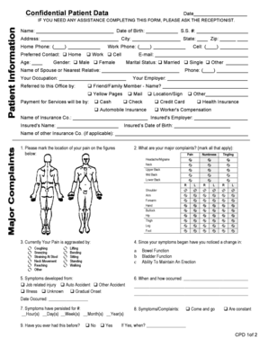 Patient Intake and Consent Form