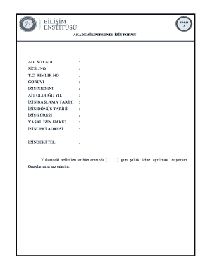 Academic Staff Leave Form