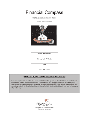 Mortgage Loan Fact Finder Form
