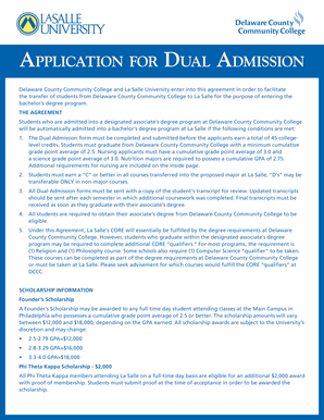 Dual Admission Application Form