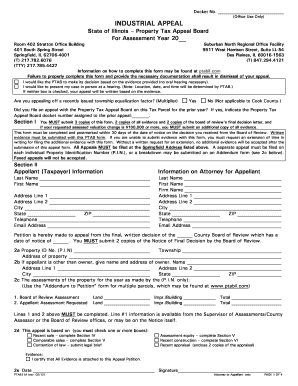 Illinois Property Tax Appeal Form