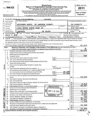 Form 990-EZ 2011