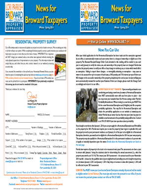 Broward County Residential Property Survey