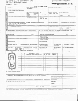 Dental Claim Form