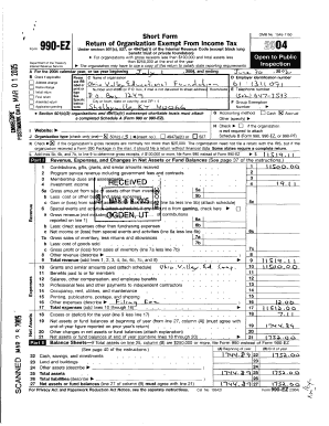 Form 990-EZ 2004
