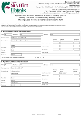 UK Planning Permission Variation Application