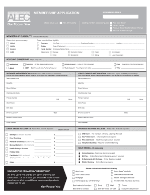 Abbott Laboratories Employees Credit Union Membership Application