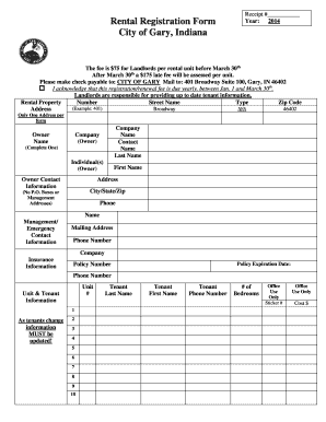 city of gary indiana renter registration form