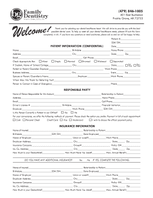 Dental Patient Information Form