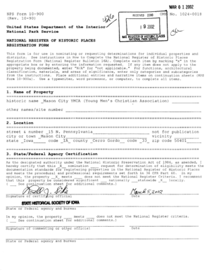 National Register of Historic Places Registration Form