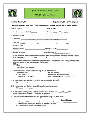 Open Enrollment Application