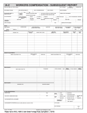 Workers Compensation Subsequent Report