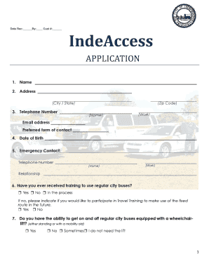 IndeAccess Paratransit Application
