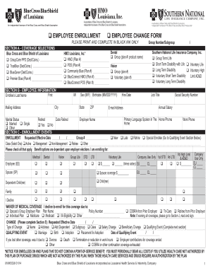 Employee Enrollment Change Form