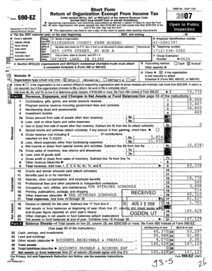Form 990-EZ 2007