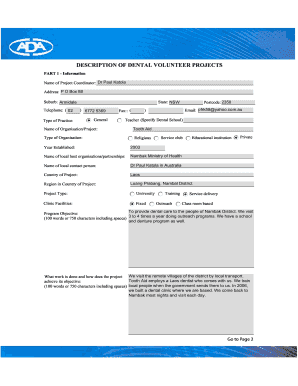 Tooth Aid Volunteer Project - ada org