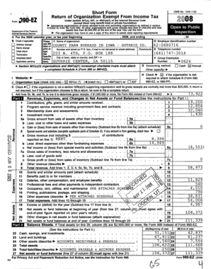 Form 990-EZ Return of Organization Exempt From Income Tax