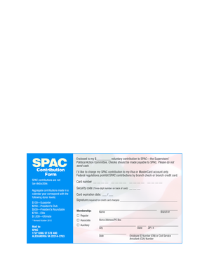 SPAC Contribution Form