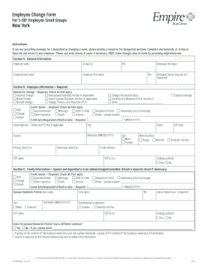 Employee Change Form