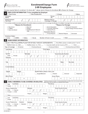 WellPath Health Insurance Enrollment Form