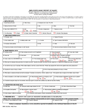 Employer's Basic Report of Injury