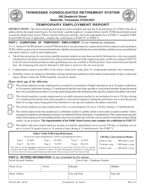 Tennessee Temporary Employment Report