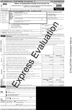 Form 990 Return of Organization Exempt From Income Tax