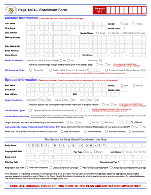 Oklahoma Public Employees Health & Welfare Plan Enrollment Form