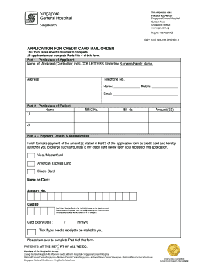 Credit Card Mail Order Application