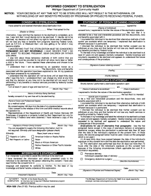 Informed Consent to Sterilization