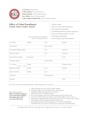 BIA Form 4432 Indian Preference Address Update