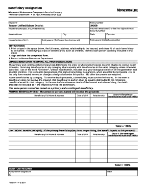 Beneficiary Designation Form