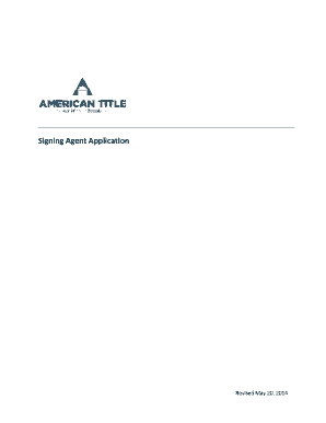 Signing Agent Application