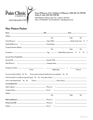 New Patient Packet